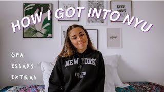 HOW I GOT INTO NYU 2019⎪stats extracurriculars  more [upl. by Ellienad]