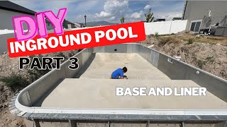 DIY inground pool Pt 3  All about the diy concrete pool bottom and liner install [upl. by Perkins]