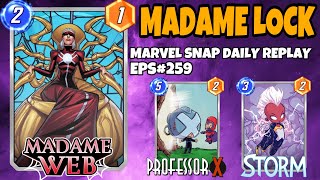 Marvel Snap Daily Replay Episode 259  Madame Web amp Lockdown Deck [upl. by Ahselef123]