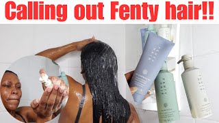 Fenty Hair Wash Day Routine On Relaxed Hair [upl. by Maggee656]