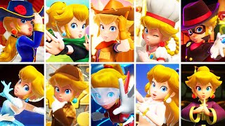 Princess Peach Showtime  All Victory Animations All Transformations [upl. by Bush]