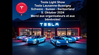 Tesla Light Show LausanneBussigny [upl. by Billen]