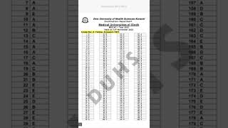 DUH DUHS SZAMBU answer key 2024 [upl. by Wildermuth]