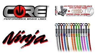 How to install Core Moto stainless steel brake lines on a motorcycle [upl. by Albina689]