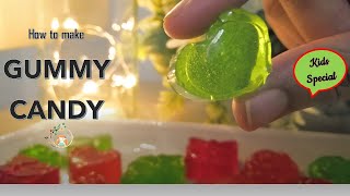 Homemade Gummy Candy ജെല്ലി മിട്ടായി ഇനി വീട്ടിലുണ്ടാക്കാം Jelly Candy Recipe  Shis Corner [upl. by Alyn686]