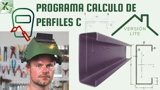 PROGRAMA CALCULO DE PERFILES PERLINES ESTRUCTURA METALICA VERSIÓN LITE  01 [upl. by Burnard34]