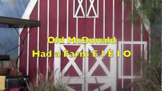 Old McDonald Had a Farm Song  Singalong with Lyrics  Real Animals [upl. by Akessej]