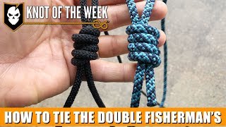 How to Tie the Double Fisherman’s Knot for a DIY Knot Board Display [upl. by Doralia]