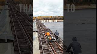 Multiday railbike ride to the subarctic railbike expedition railrider arctic railway canada [upl. by Hillard]