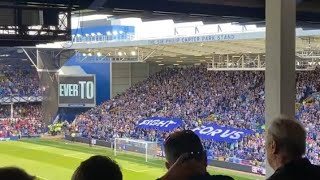 Stunning atmosphere inside Goodison Park before kickoff [upl. by Nazario]