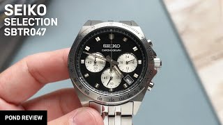 แนวจับเวลาหลักพันรุ่นใหม่มาแล้ว Seiko Selection Chronograph SBTR047 [upl. by Amalbergas]