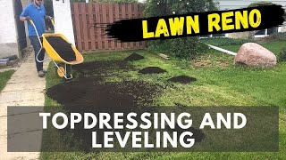 How to topdress amp level your lawn  Lawn Renovation [upl. by Aztiram]