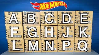 Unboxing 2023 Hot Wheels ABCDEFGHJKLMNPQ Case Compilation [upl. by Ecirehs]