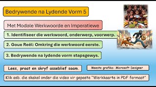 Bedrywende en Lydende Vorm 5 Imperatiewe en Modale Werkwoorde [upl. by Funk]