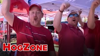 Arkansas Razorbacks fans hopeful for upset win over Texas AampM [upl. by Anej]