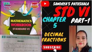 MathematicsWorkbook Navneet SolutionStd 6th Maharashtra BoardChapter 5 Pt 1 Decimal Fraction [upl. by Ahsirkal]