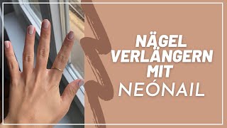 Neonail Verlängerung der Nägel mit Schablonen  neonailnails [upl. by Paquito]