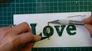 Easy stencil cutting by hand [upl. by Rimidalg]