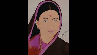 RAMABAI AMBEDKAR DRAWINGGARIMA GAUTAM ARTISTshorts art drawing painting love ambedkarlike [upl. by Becka693]