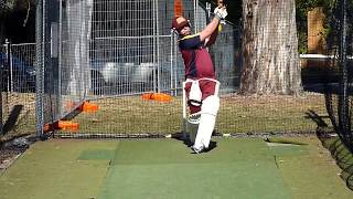 Professional Australian Cricketer Batting Practice in the Nets  T20 Cricket Training [upl. by Pilihp]