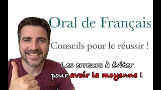 BAC ORAL de FRANÇAIS ✍️ AVOIR la MOYENNE 😌 CONSEILS pour le RÉUSSIR [upl. by Niamor713]