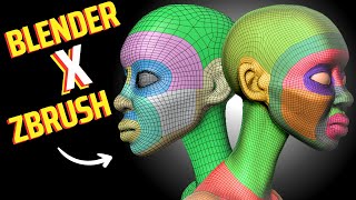 RETOPOLOGIA  BLENDER OU ZBRUSH  APRENDA OS DOIS  EP02 [upl. by Enneibaf]