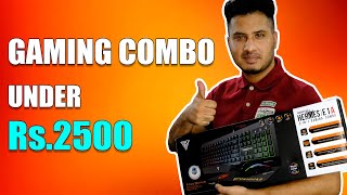 Gamdias Hermes E1A 3 in 1 Gaming Combo Review HINDI Best Budget Gaming Keyboard Mouse under 2500 [upl. by Anelys]