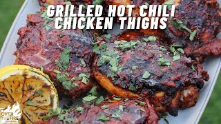 Grilled Hot Chili Chicken Thighs ftw 🔥 shorts [upl. by Allys]