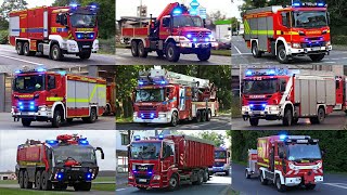 BEST OF EINSATZFAHRTEN 2023  WERKFEUERWEHR  SONDERFAHRZEUGE  UND MEHR [upl. by Rhody438]