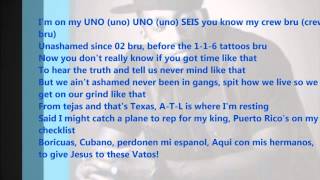 Uno Uno Sies  Andy Mineo lyrics on screen [upl. by Rostand]