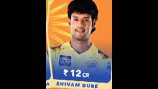 CSK retained players squad 2025💪🏻🥰😍 ipl2025 csk youtubeshorts viralshorts CSK thalaforregion [upl. by Aelgna]