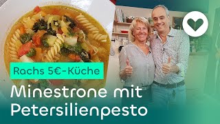 Minestrone mit Petersilienpesto Rachs 5€Küche  Gewusst wie [upl. by Jonie]