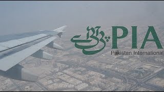 Pakistan International Airlines PIA Airbus A310 Full flight Video Dubai DXB to Lahore LHE [upl. by Yma]