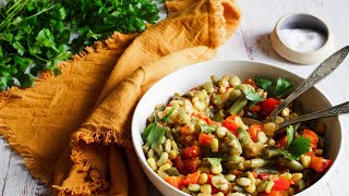 Simple Classic Succotash Recipe [upl. by Akinorev]