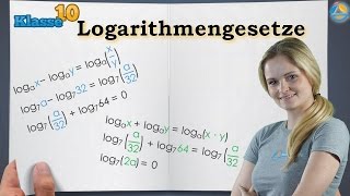 Logarithmus Gesetze  Klasse 10 ★ Wissen [upl. by Conley375]