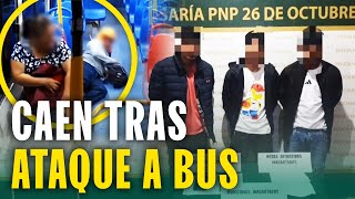 Disparan más de 8 veces contra bus con pasajeros Capturan a principales sospechosos en Piura [upl. by Nanek]