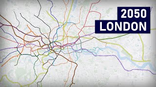 The Future of the London Transport 20222050 geographic map [upl. by Donegan438]