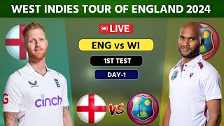 West Indies vs England Live 1st Test Lords  WI vs ENG Live Day 1 cricketlive [upl. by Saied]