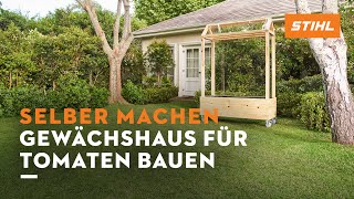 Selber machen Gewächshaus für Tomaten bauen [upl. by Baynebridge473]