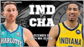 Charlotte Hornets vs Indiana Pacers Full Game Highlights  Dec 20  2024 NBA Season [upl. by Georas839]