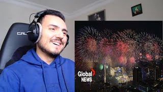 กรุงเทพมหานคร  New Years 2024 Bangkok Thailand rings in New Year with riverside fireworks Reaction [upl. by Dimitri207]