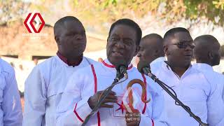 President Mnangagwa latest at Johane Marange Apostolic Sect [upl. by Llekcor339]