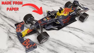 How to make Formula 1 car RedBull RB16 from paper  Max Verstappen [upl. by Eldred]