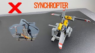 Intermeshingrotor  Synchropter design in Lego Technic [upl. by Rorke]