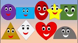 We are shapes  Learn shapes song  2d shapes  3d shapes  kids cartoon and learning [upl. by Hanauq]