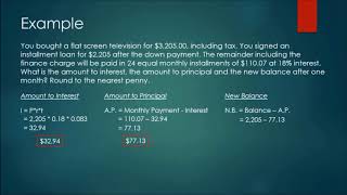 Allocation of Monthly Installment Loan Payment [upl. by Pace]