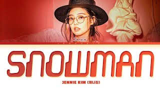 JENNIE SNOWMAN Cover Lyrics Color Coded Lyrics [upl. by Hoffer]