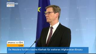 Abhörskandal Pressekonferenz von Außenminister Guido Westerwelle FDP vom 24102013 [upl. by Estell]