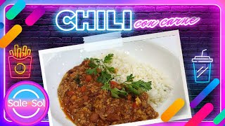 Chili con Carne Rica receta del Chef José Miguel García  Cocina Delirante  Sale el Sol [upl. by Susejedairam]