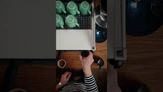 ASMR Coffee and Latte Art How to make a Flat White coffee coffeeart shortsvideo [upl. by Hettie]